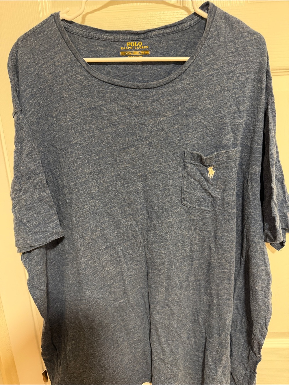 Polo by Ralph Lauren Men’s Heather Navy Pocket Tee